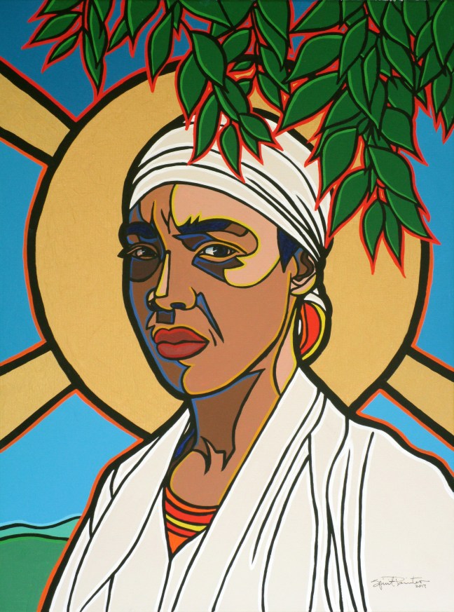 Woman in White Turban