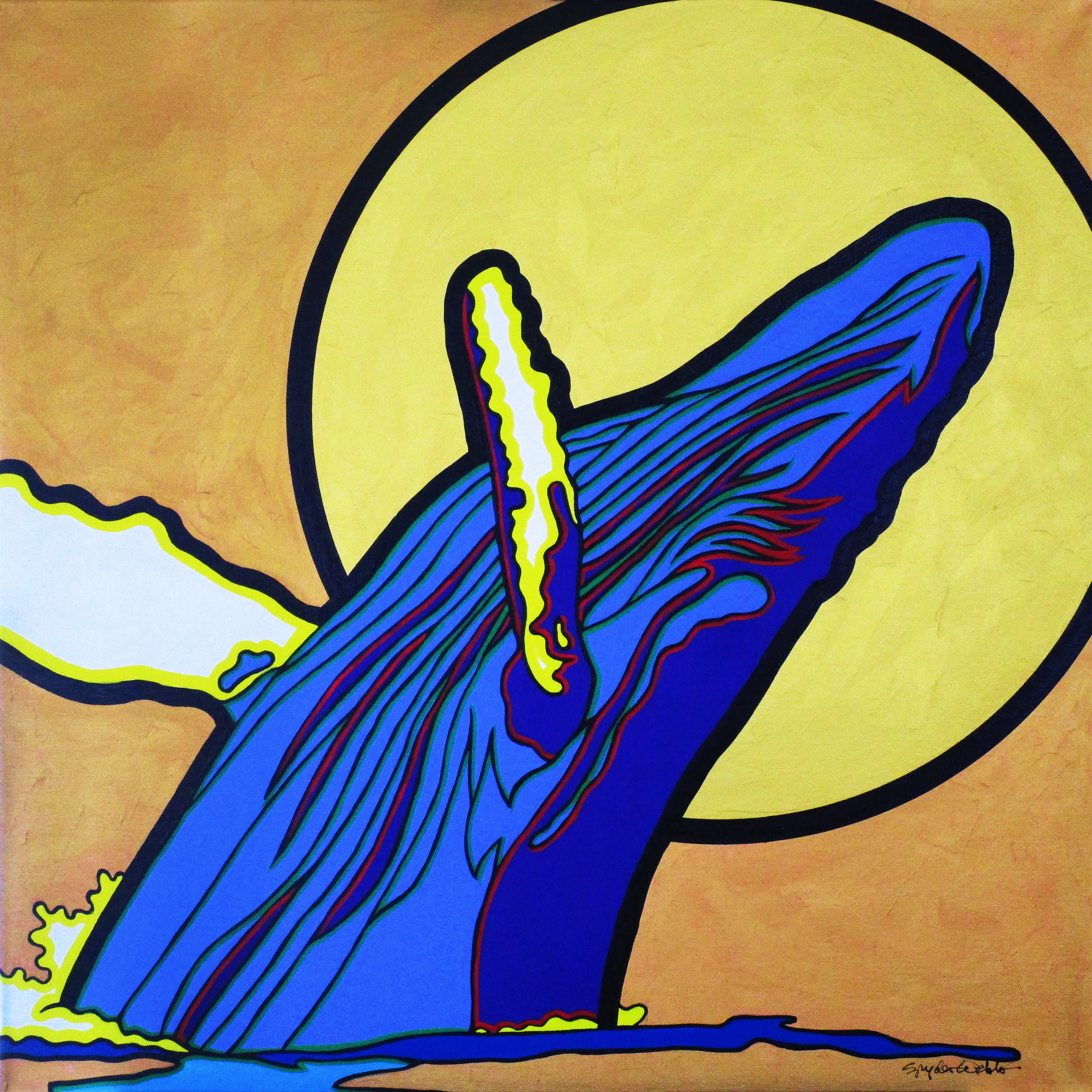 Saint Leaping Whale 10x10